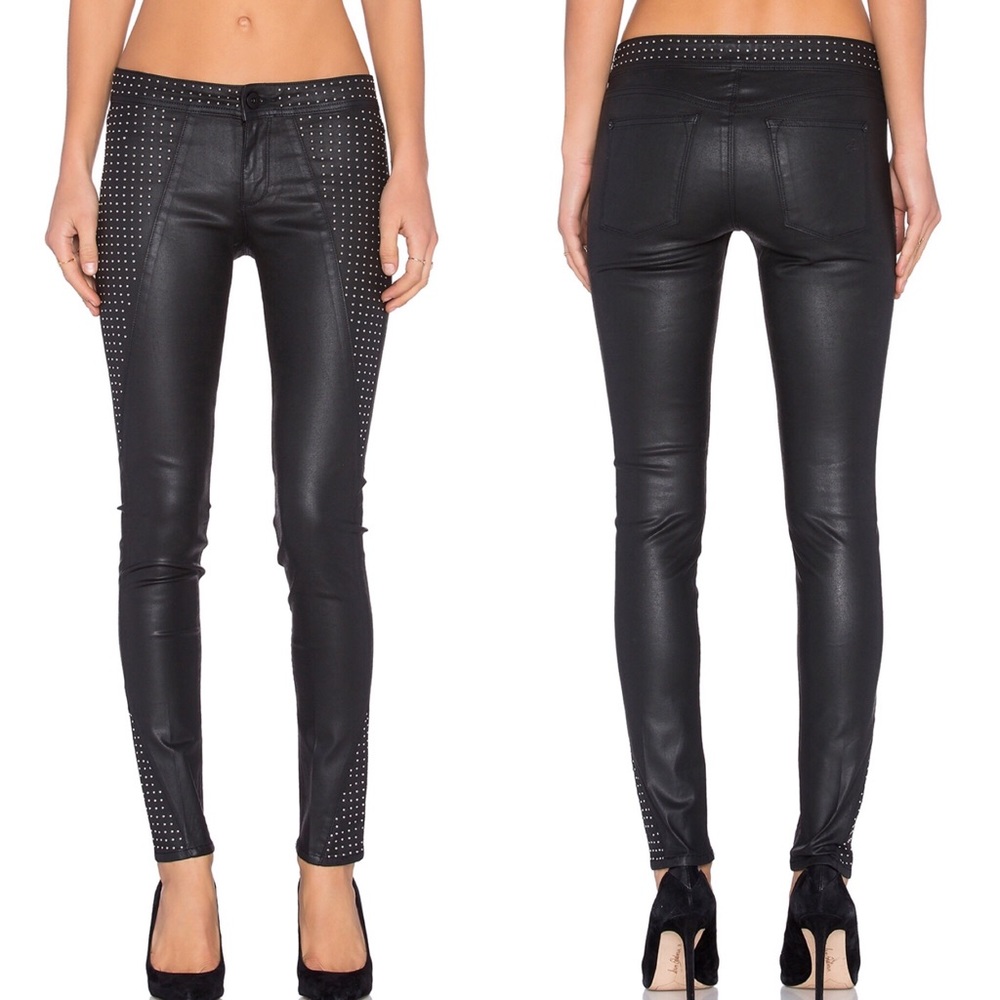 [DL1961] Emma Coated Power Legging in Rockstar NWT
